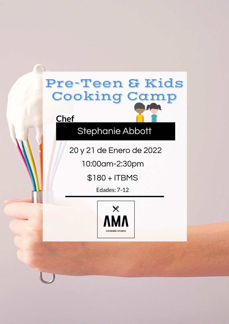 Pre Teen and Kids Cooking Camp!