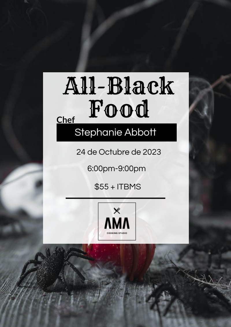 All Black Food - AMA Cooking Studio